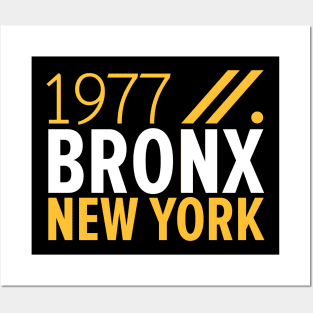 Bronx NY Birth Year Collection - Represent Your Roots 1977 in Style Posters and Art